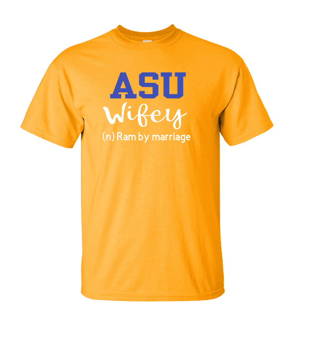 Albany State University (ASU) Wifey Graphic T-Shirt - Uneek Boutique by Dee