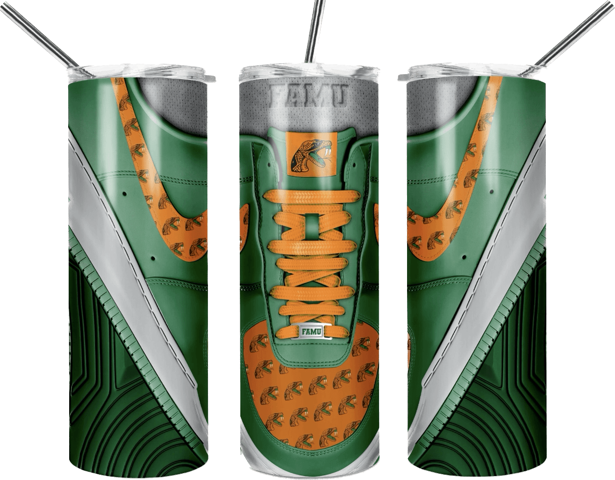 FAMU Dunks Inspired 20oz Stainless Steel Tumbler - Uneek Boutique by Dee