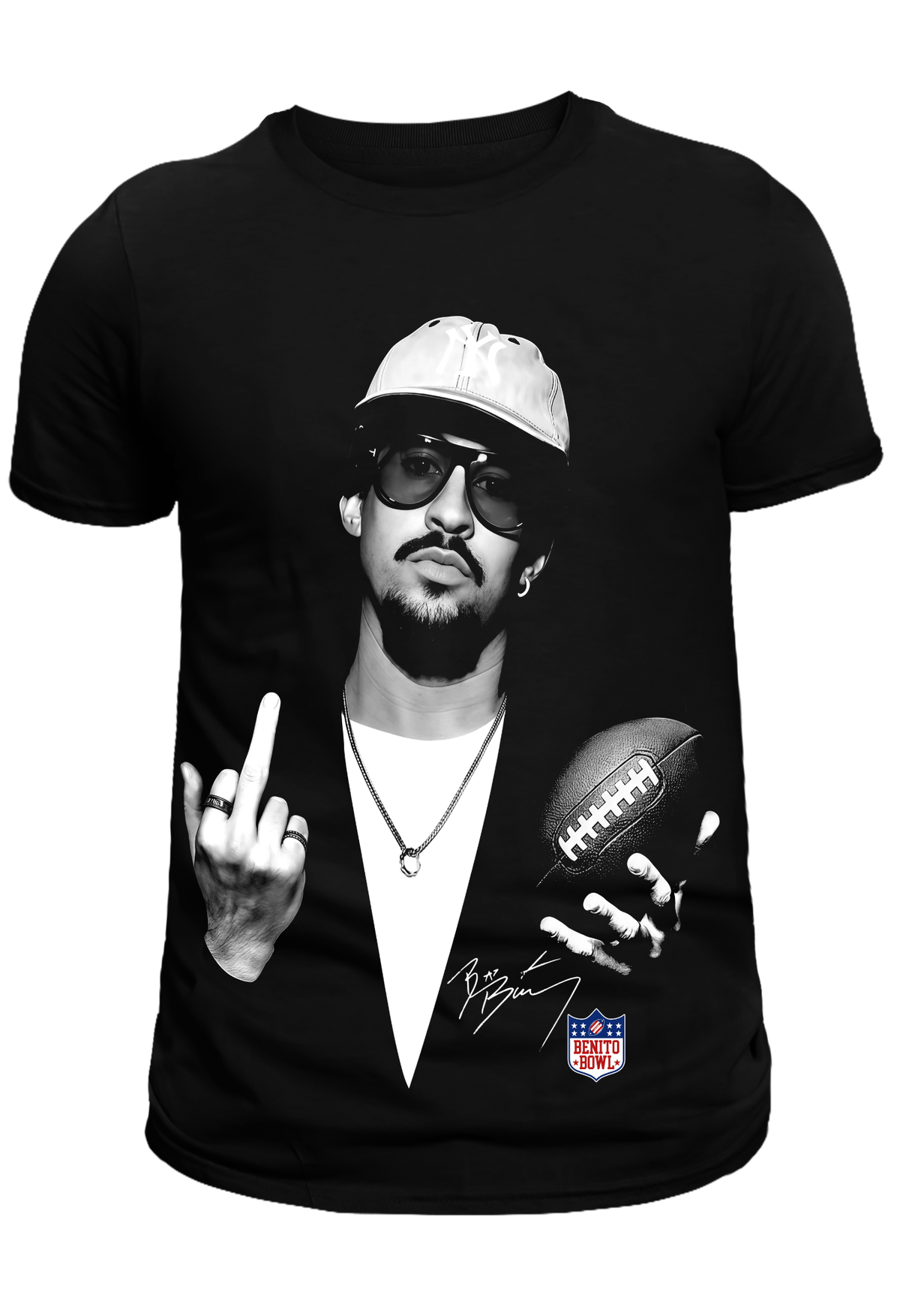 Bad Bunny Middle Finger Super Bowl Shirt - Uneek Boutique by Dee