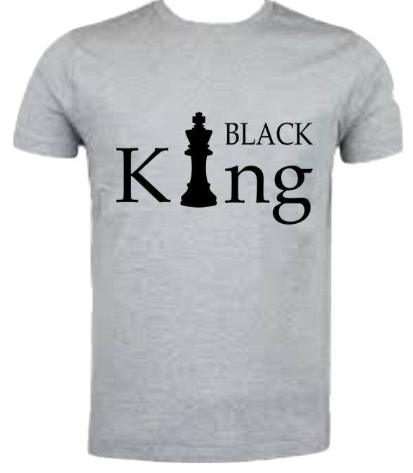 Black King Chess Piece Graphics T-Shirt - Uneek Boutique by Dee
