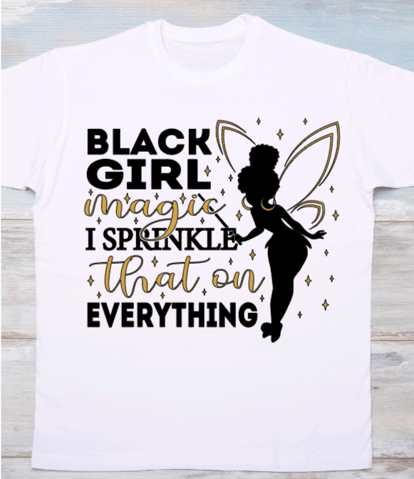 Black Girl Magic Sprinkle Graphic T-Shirt - Uneek Boutique by Dee