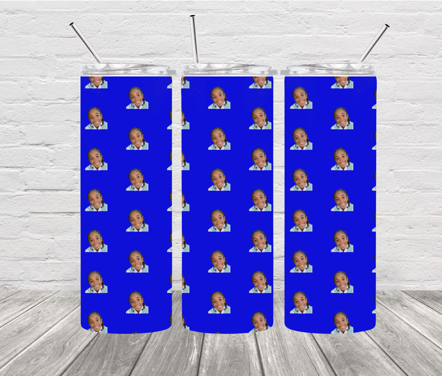 Custom Photo Pattern 20 oz Tumbler - Uneek Boutique by Dee
