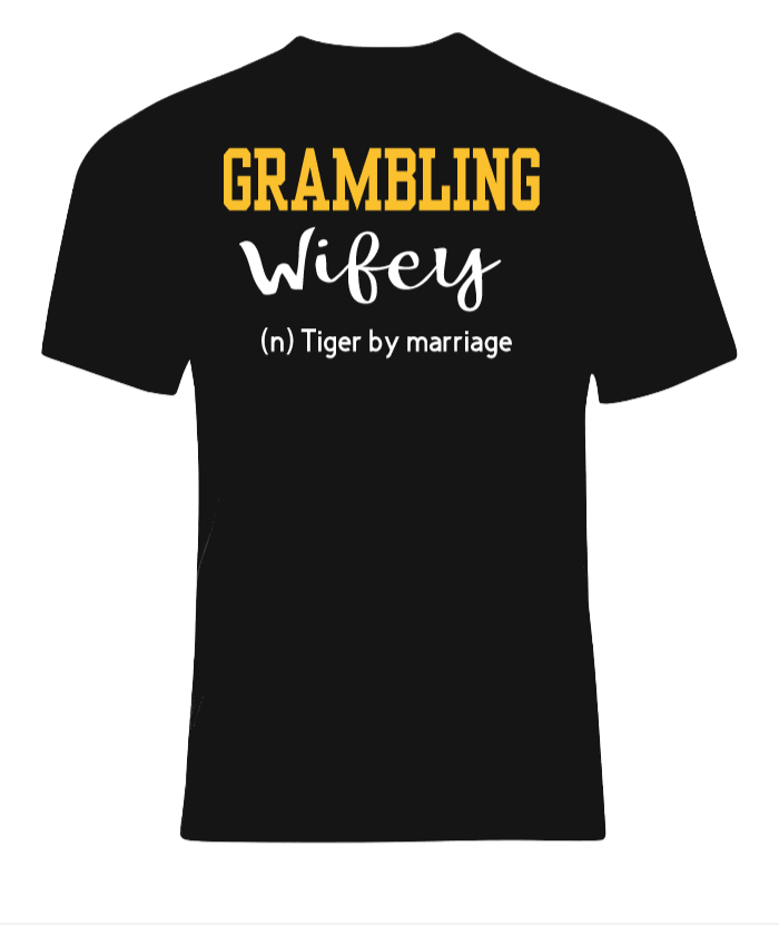 Grambling University GU Wifey Graphic T-Shirt - Uneek Boutique by Dee