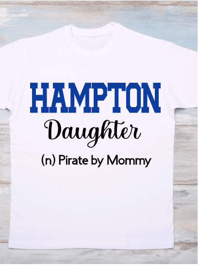 Hampton University Daughter Pirate by Mommy Shirt