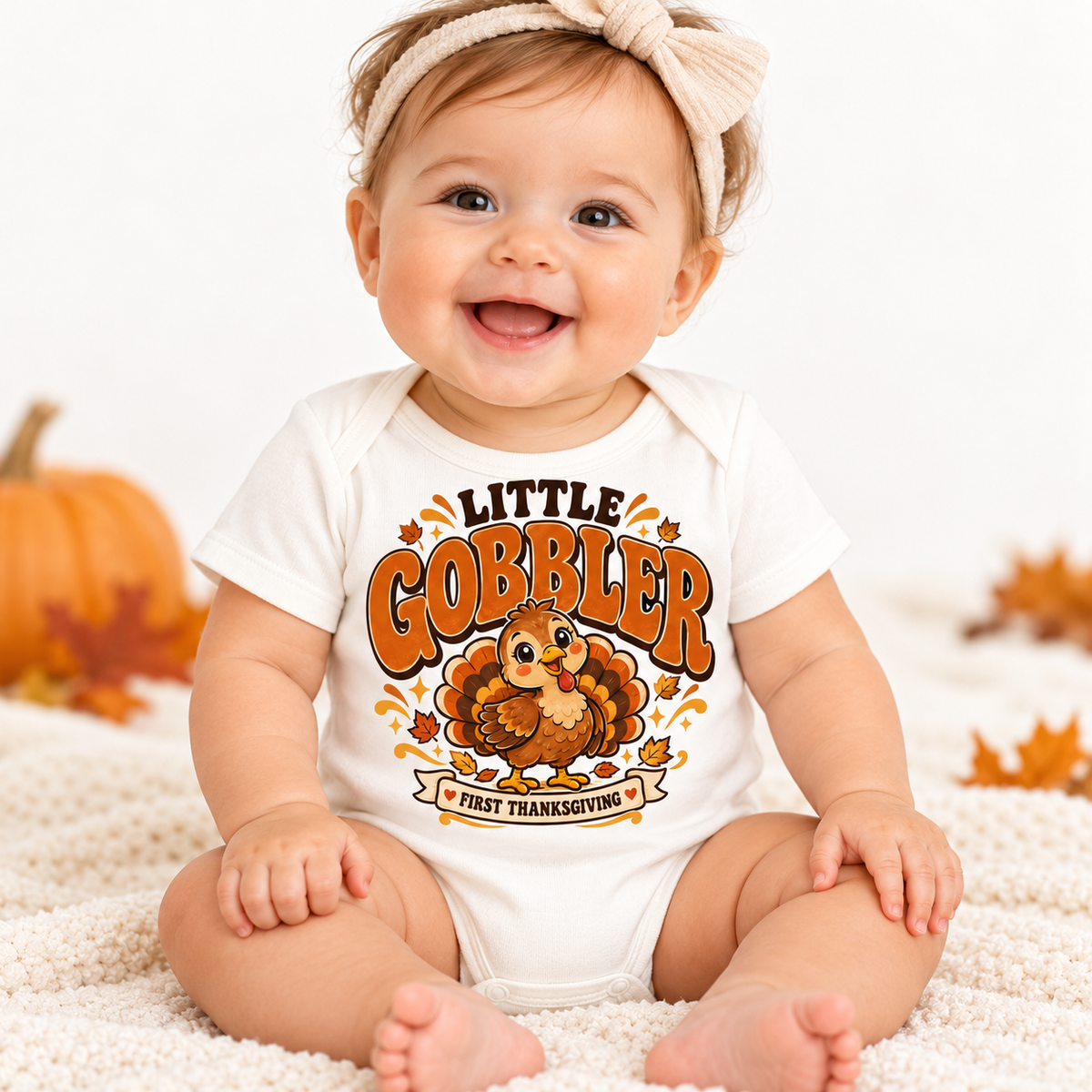 Little Gobbler First Thanksgiving Onesie