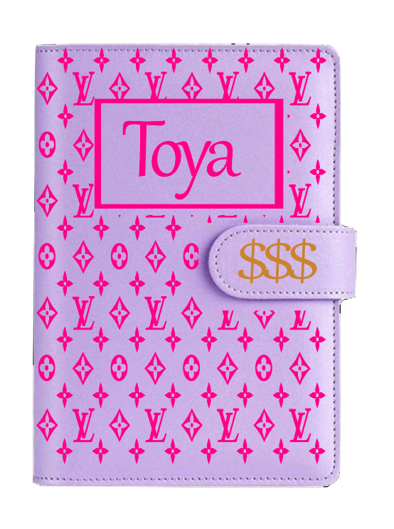 LV Inspired Designer Budget Binder with Coordinating Cash Envelopes - Uneek Boutique by Dee