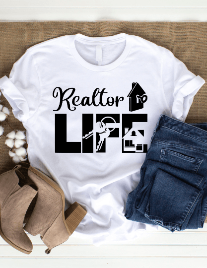 Realtor Life Graphic T-Shirt - Uneek Boutique by Dee