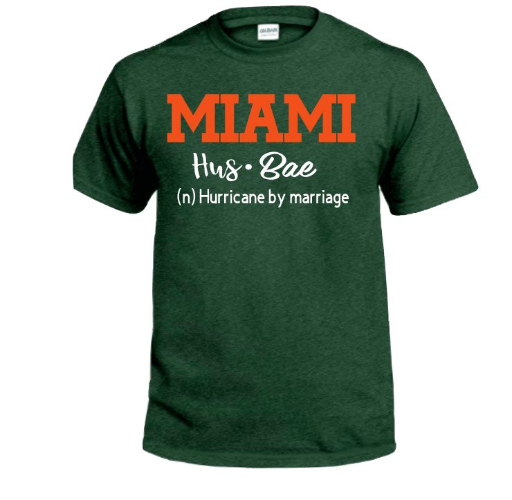 University of Miami (UM) Husbae Graphic T-Shirt - Uneek Boutique by Dee