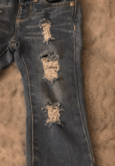 Distressed/Ripped Unicorn Skinny Jeans - Uneek Boutique by Dee