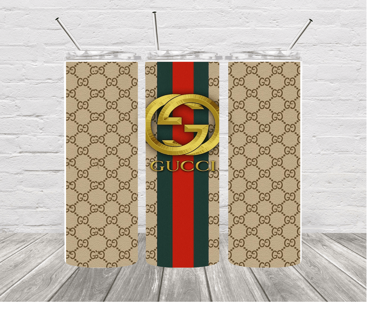 Gucci Inspired 20 oz Skinny Stainless Steel Tumbler - Uneek Boutique by Dee