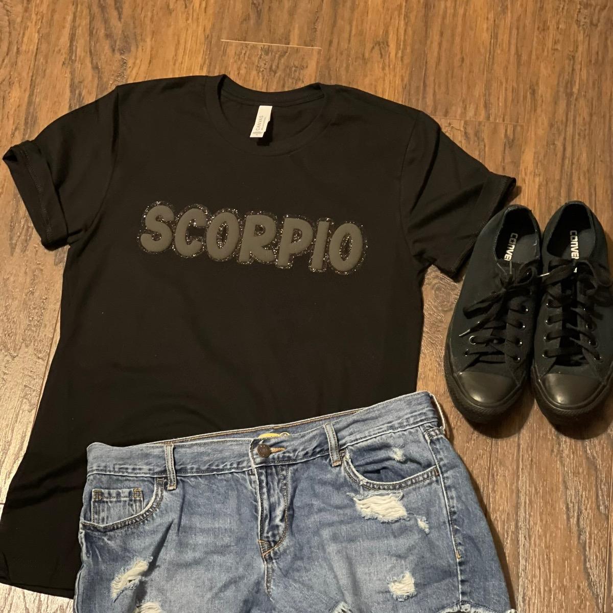 Zodiac Puff Design T-Shirt - Uneek Boutique by Dee