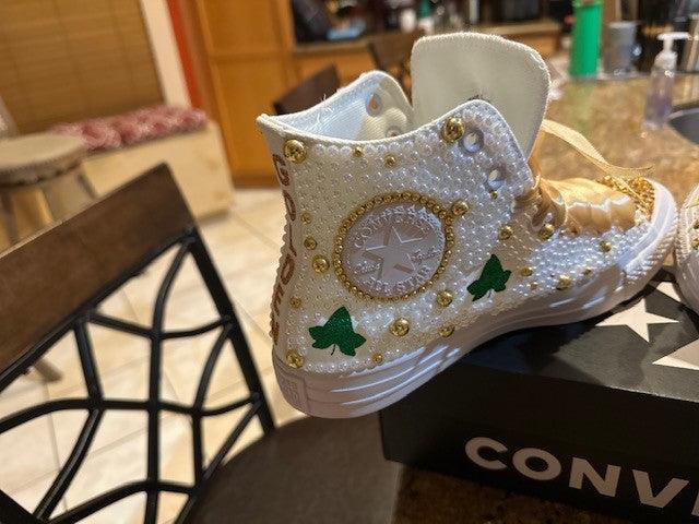 Alpha Kappa Alpha Sorority Golden Soror Bling Converse - Uneek Boutique by Dee