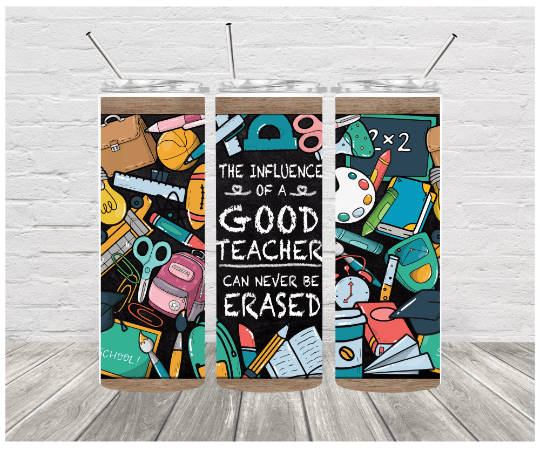 Good Teacher 20 oz Skinny Stainless Steel Tumbler - Uneek Boutique by Dee