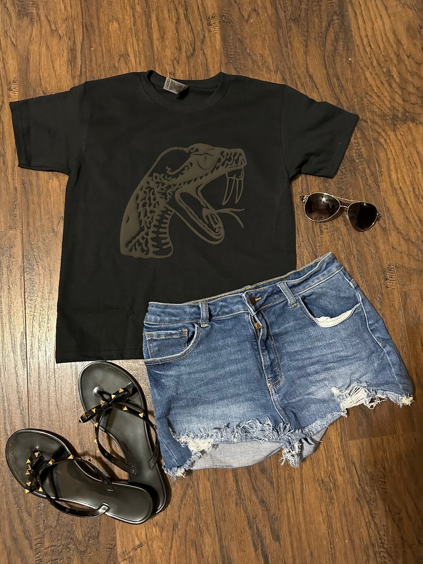 FAMU Rattler Puffed Graphic T-Shirt - Uneek Boutique by Dee