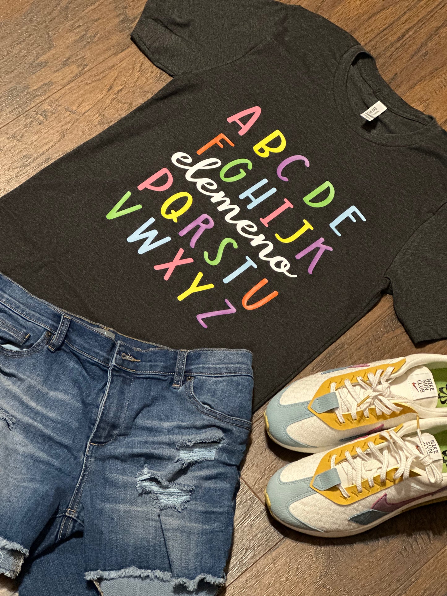 Teacher Alphabet Graphic T-Shirt - Uneek Boutique by Dee