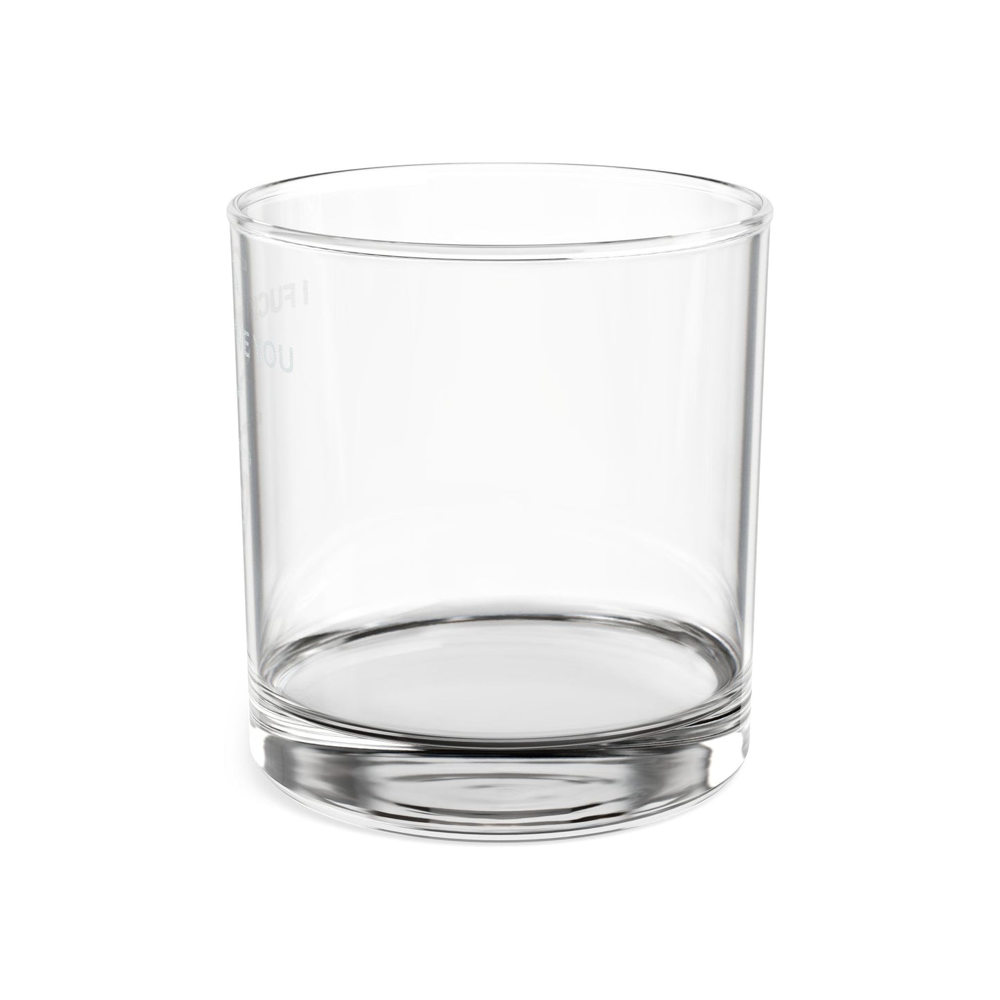 Engraved Whiskey Glass (10.5oz) — “I Fucking Love You” Romantic Rocks Glass - Uneek Boutique by Dee