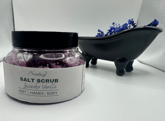 Lavender Vanilla Salt Scrub