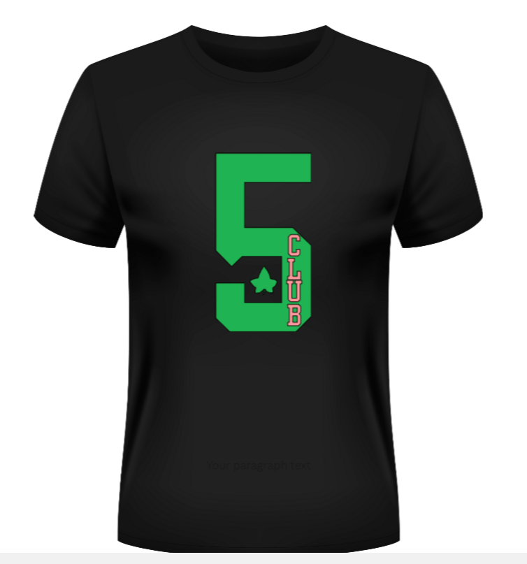 5-Five Club Greek Sorority T-Shirt - Uneek Boutique by Dee