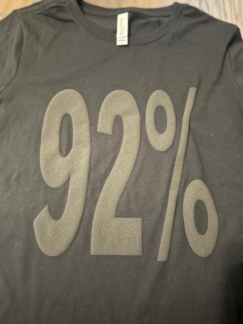 92% Blacked Out Puff Graphic T-Shirt - Uneek Boutique by Dee