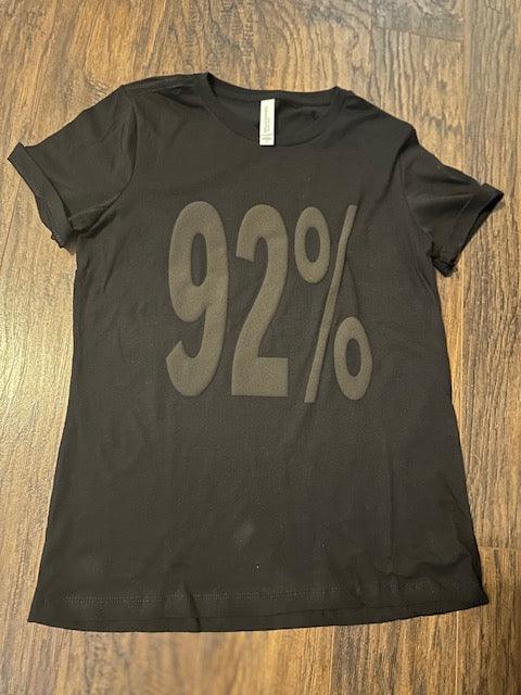 92% Blacked Out Puff Graphic T-Shirt - Uneek Boutique by Dee