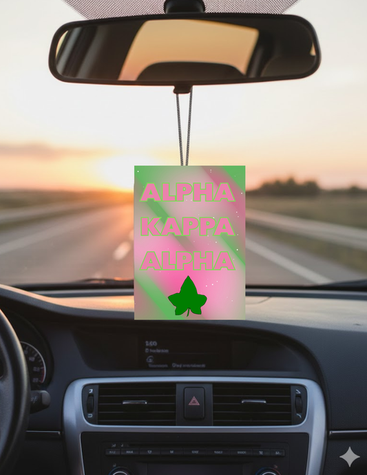Alpha Kappa Alpha Car Air Freshener - Uneek Boutique by Dee