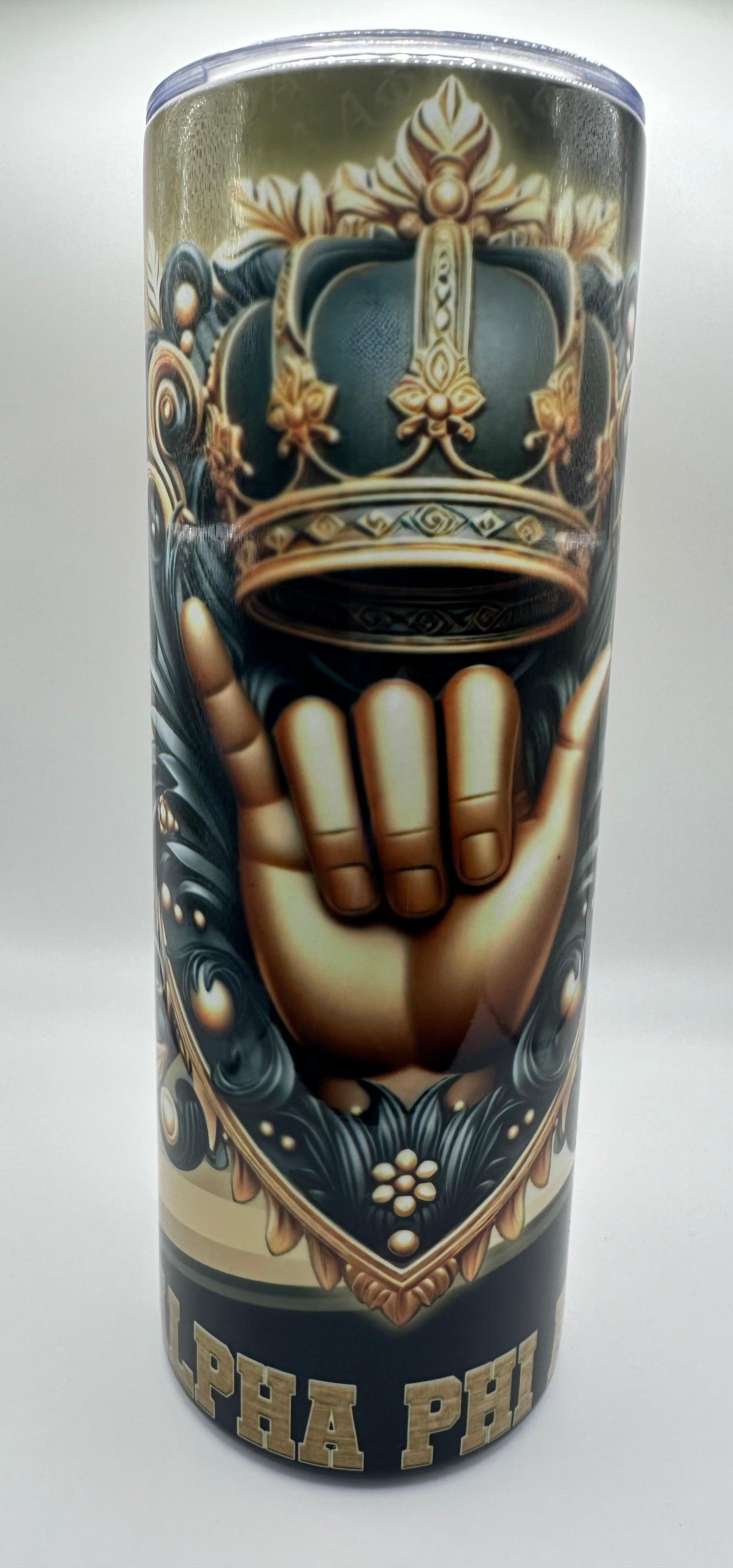 Alpha Phi Alpha Fraternity 20oz Stainless Steel Tumbler - Uneek Boutique by Dee