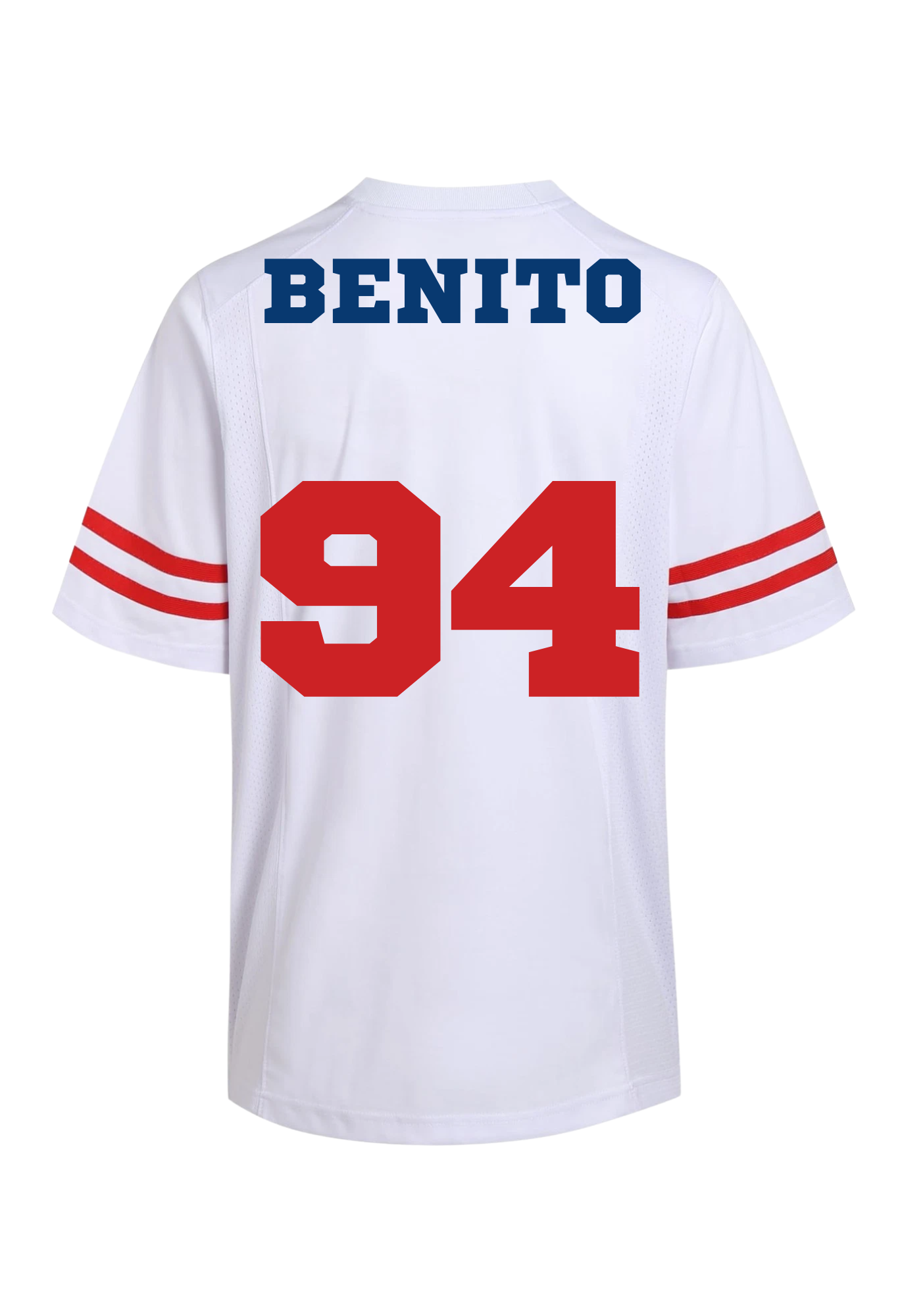 Bad Bunny Super Bowl Jersey (Blue/Red) - Uneek Boutique by Dee