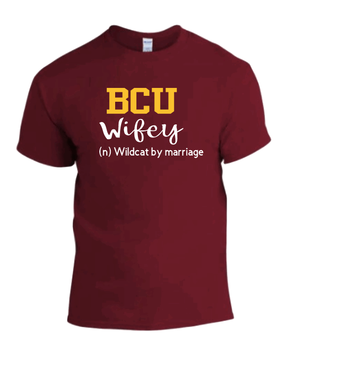 Bethune Cookman University BCU Wifey Graphic T-Shirt