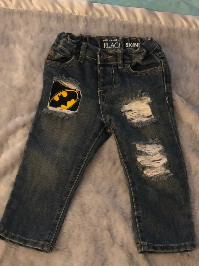 Distressed/Ripped Batman Skinny Jeans (Jeans Only)