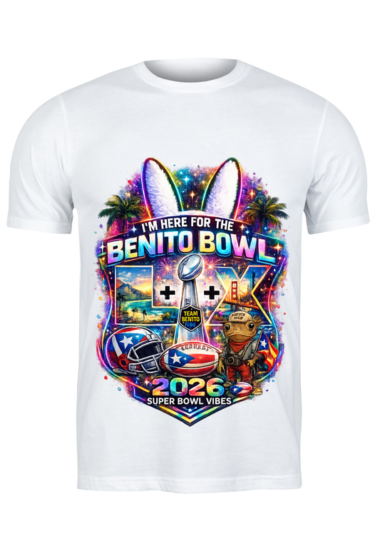 I'm Here for the Benito Bowl Super Bowl T-Shirt - Uneek Boutique by Dee