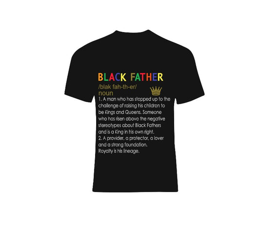 Black Father Graphic T-Shirt