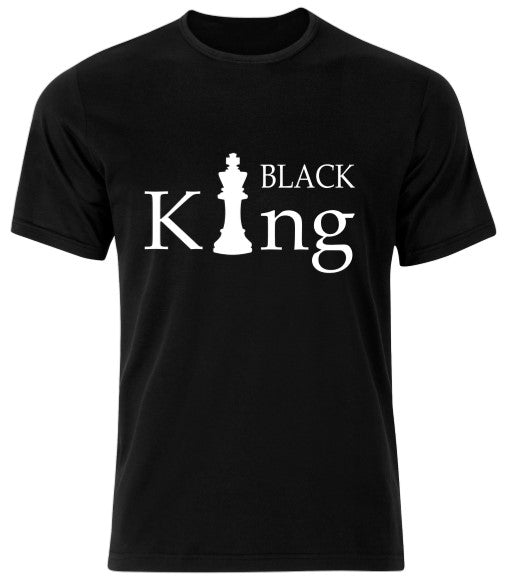 Black King Chess Piece Graphics T-Shirt