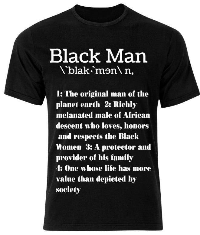 Black Man Definition Graphic T-Shirt