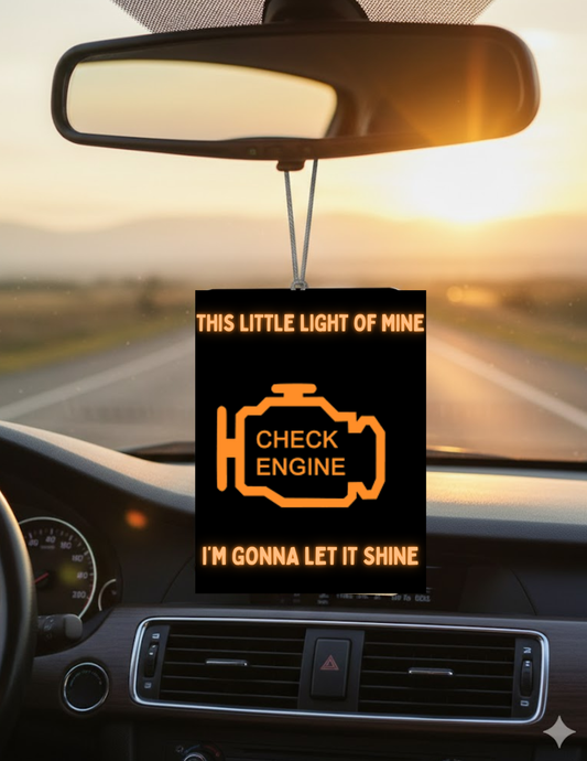 Check Engine Car Air Freshener - Uneek Boutique by Dee