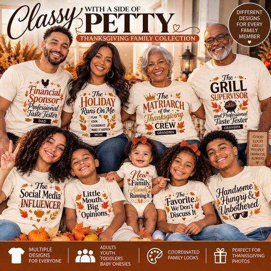 Thanksgiving Family Matching T-Shirts - Uneek Boutique by Dee
