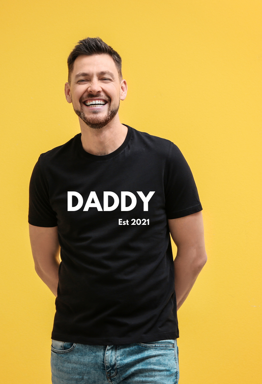 Daddy with Established Date Graphic T-Shirt