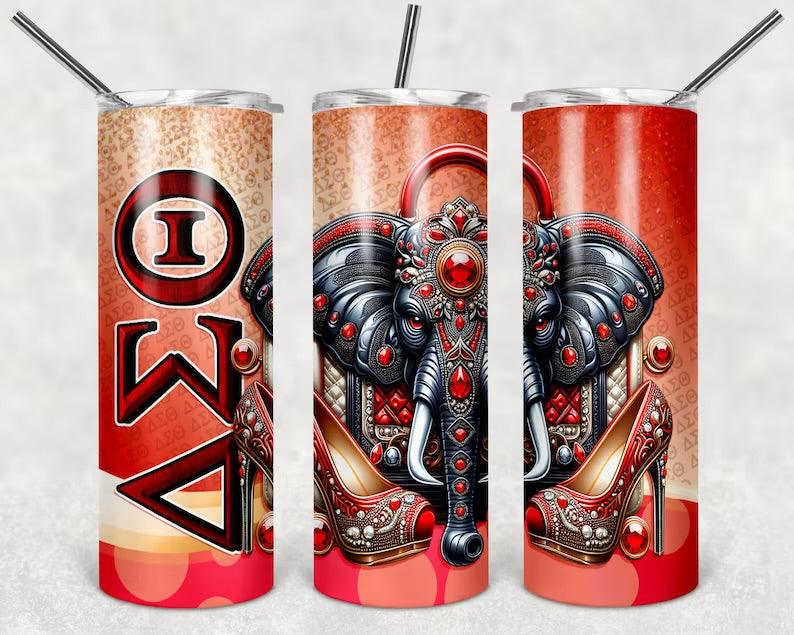Delta Sigma Theta Sorority 20oz Stainless Steel Tumbler - Uneek Boutique by Dee