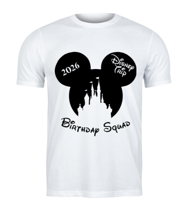 Disney Birthday Squad Mickey/Minnie Graphic T-Shirts - Uneek Boutique by Dee