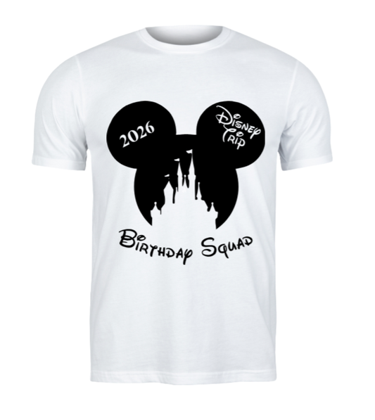 Disney Birthday Squad Mickey/Minnie Graphic T-Shirts - Uneek Boutique by Dee