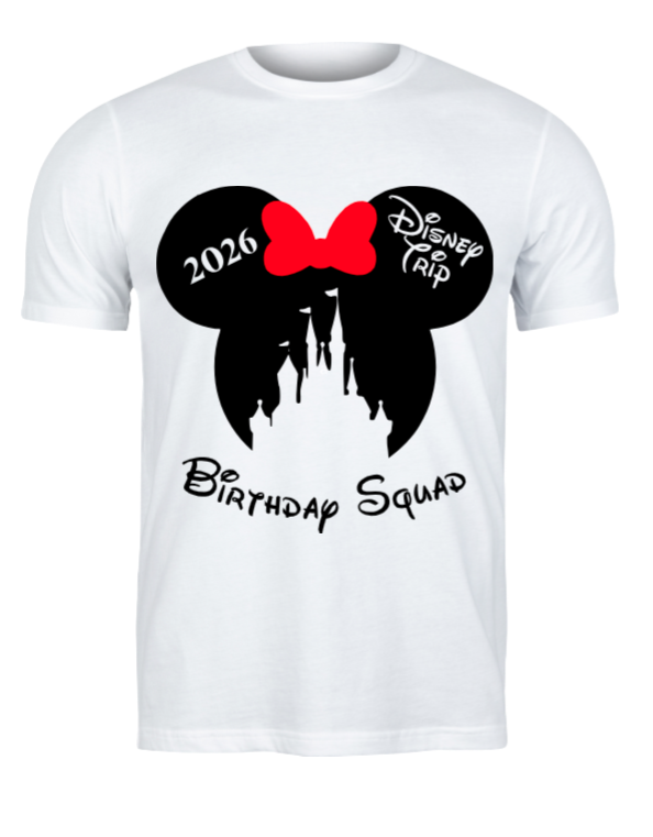 Disney Birthday Squad Mickey/Minnie Graphic T-Shirts - Uneek Boutique by Dee