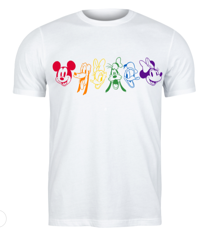 Disney Rainbow Pride Graphic T-Shirt - Uneek Boutique by Dee