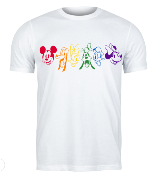Disney Rainbow Pride Graphic T-Shirt - Uneek Boutique by Dee