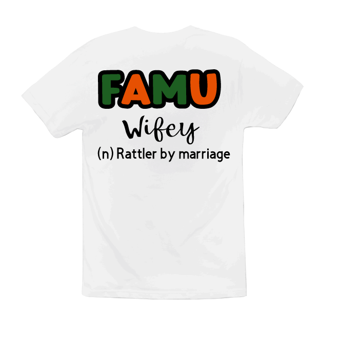 Florida A&M University FAMU Wifey Graphic T-Shirt
