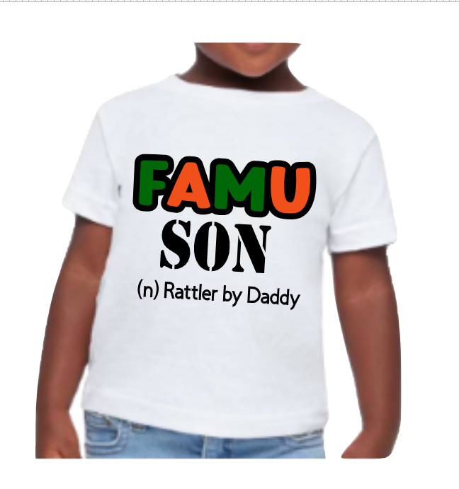 Florida A&M University FAMU Daddy Son Graphic T-shirt