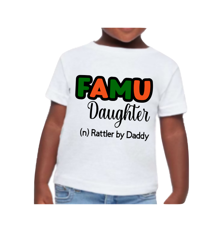 Florida A&M University FAMU Daddy Daughter Graphic T-shirt