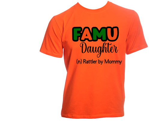 Florida A&M University FAMU Mommy Daughter Graphic T-shirt