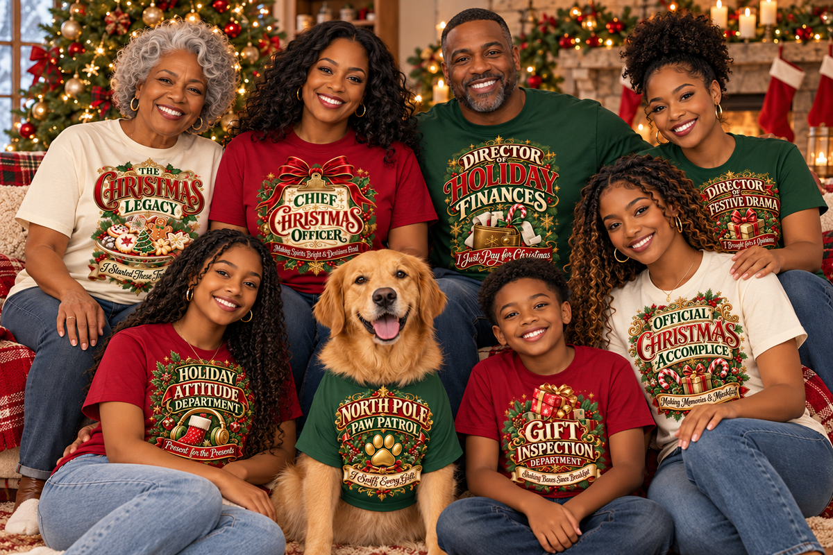 Christmas Family Matching T-Shirts - Uneek Boutique by Dee
