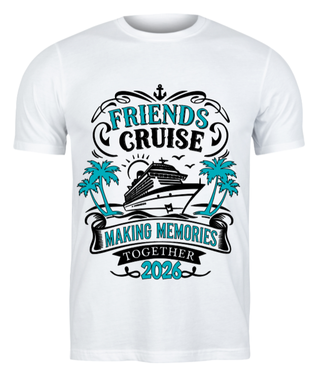 Friends Cruise Graphic T-Shirt - Uneek Boutique by Dee