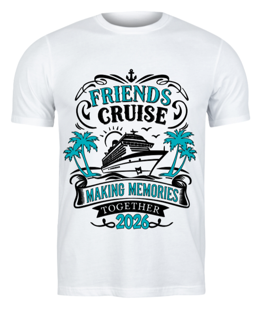 Friends Cruise Graphic T-Shirt - Uneek Boutique by Dee