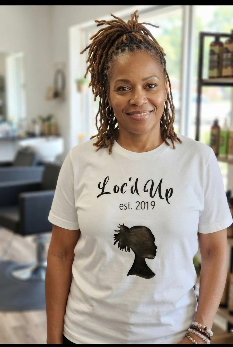 Loc Shirt for women with established date for loc anniversary - Uneek Boutique by Dee